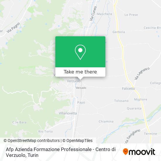 Afp Azienda Formazione Professionale - Centro di Verzuolo map