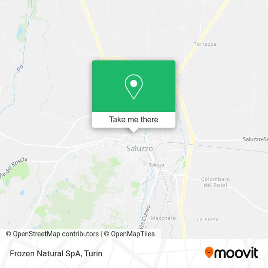 Frozen Natural SpA map