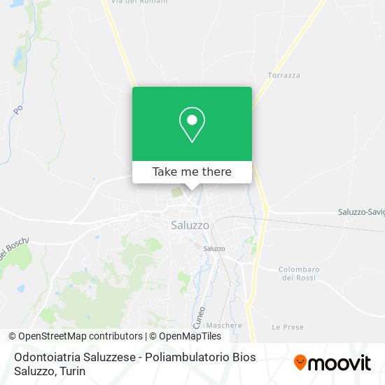 Odontoiatria Saluzzese - Poliambulatorio Bios Saluzzo map