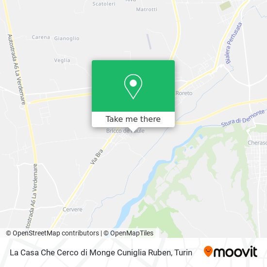 La Casa Che Cerco di Monge Cuniglia Ruben map