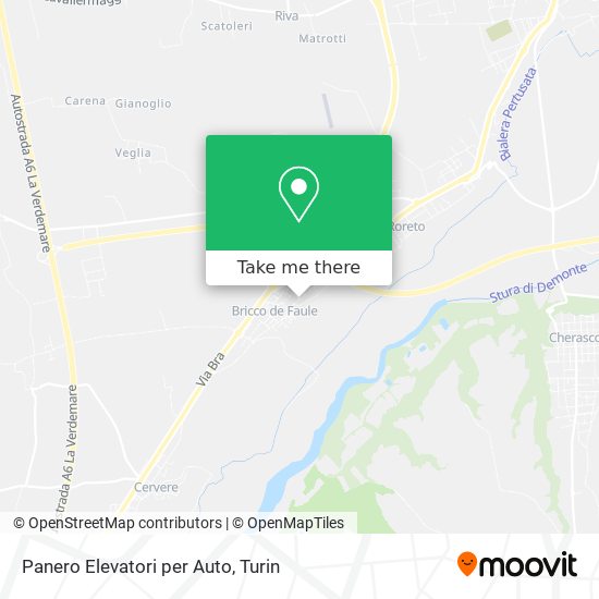 Panero Elevatori per Auto map