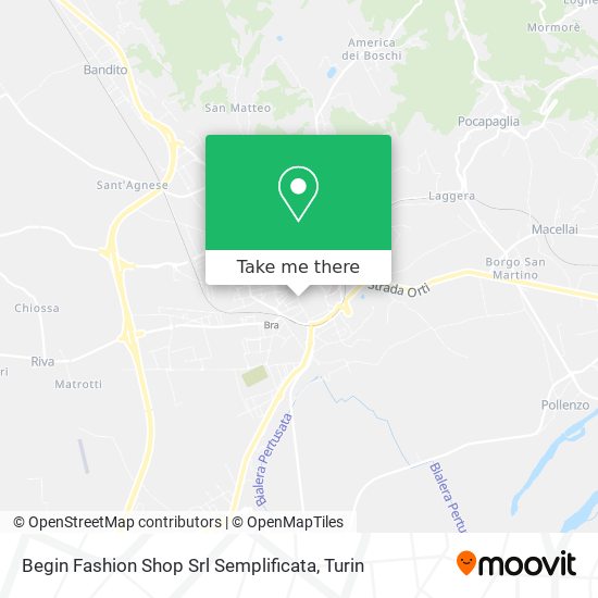 Begin Fashion Shop Srl Semplificata map