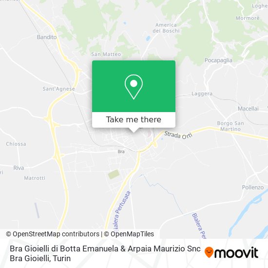 Bra Gioielli di Botta Emanuela & Arpaia Maurizio Snc Bra Gioielli map