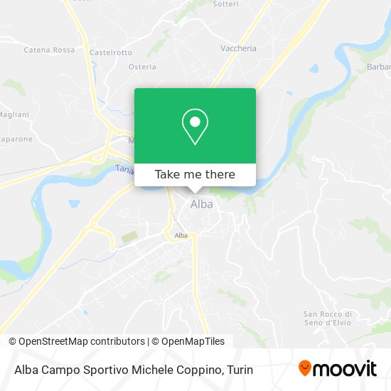 Alba Campo Sportivo Michele Coppino map