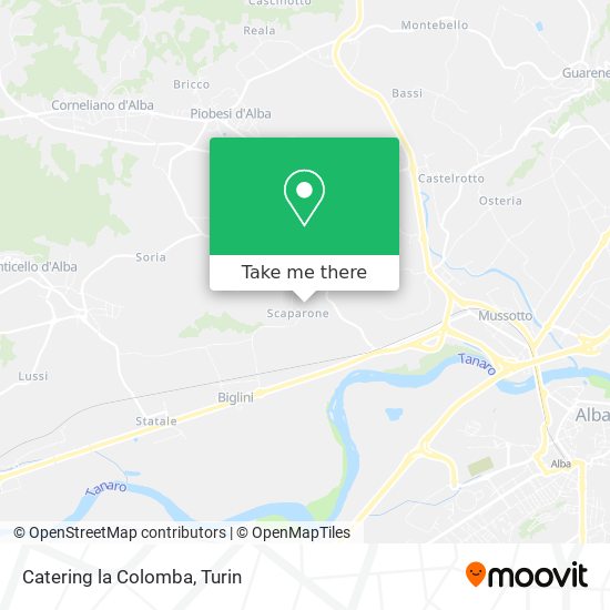 Catering la Colomba map