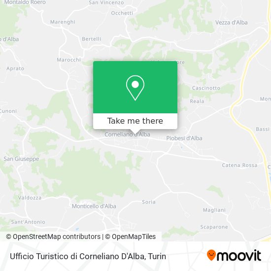 Ufficio Turistico di Corneliano D'Alba map