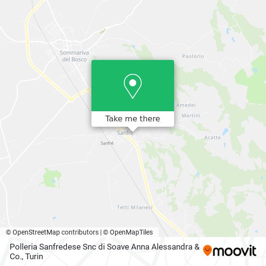 Polleria Sanfredese Snc di Soave Anna Alessandra & Co. map