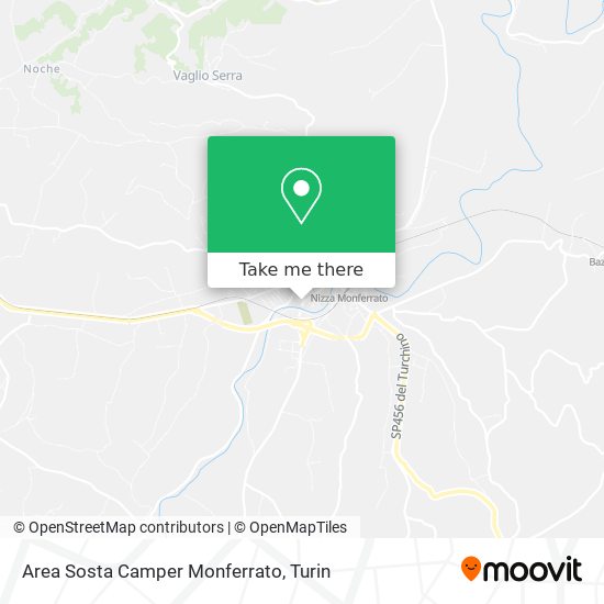 Area Sosta Camper Monferrato map