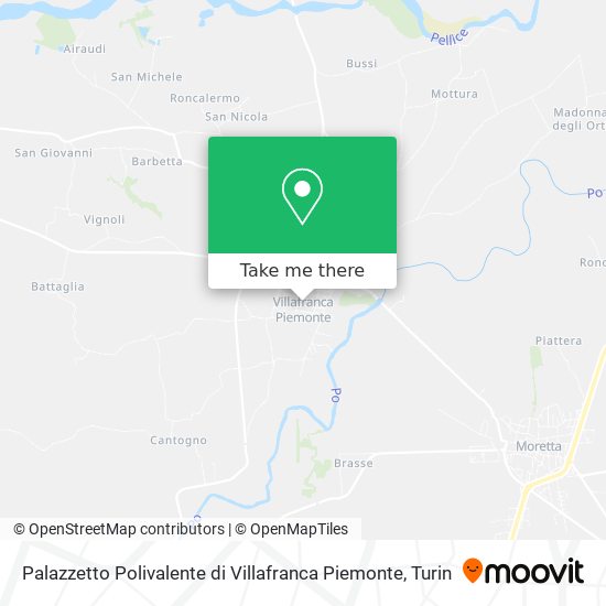 Palazzetto Polivalente di Villafranca Piemonte map