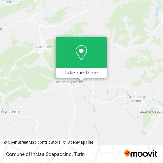 Comune di Incisa Scapaccino map