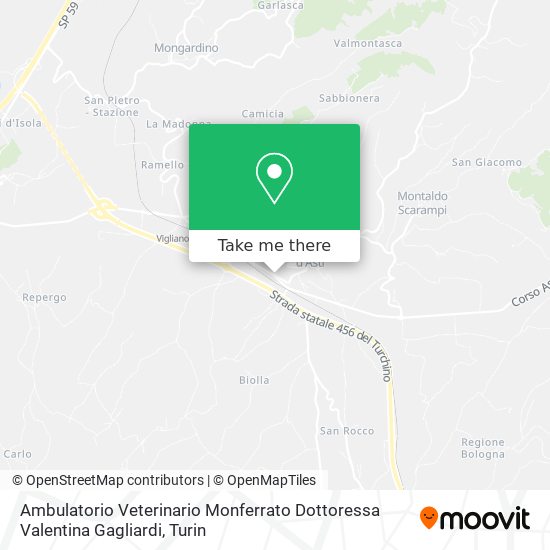 Ambulatorio Veterinario Monferrato Dottoressa Valentina Gagliardi map