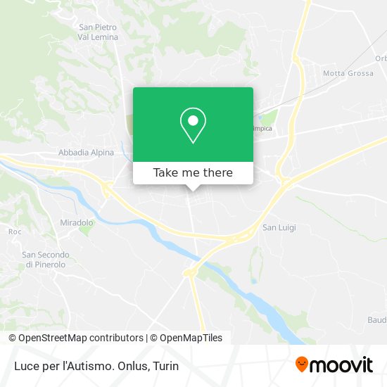 Luce per l'Autismo. Onlus map