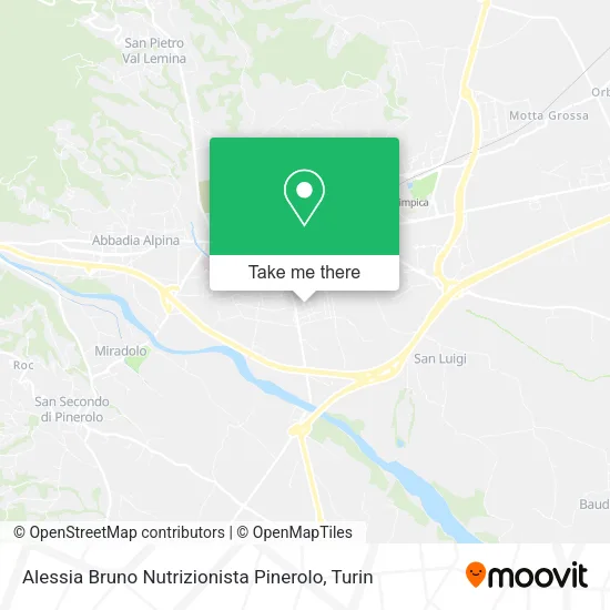Alessia Bruno Nutrizionista Pinerolo map