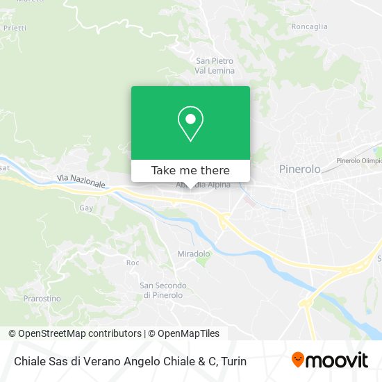 Chiale Sas di Verano Angelo Chiale & C map