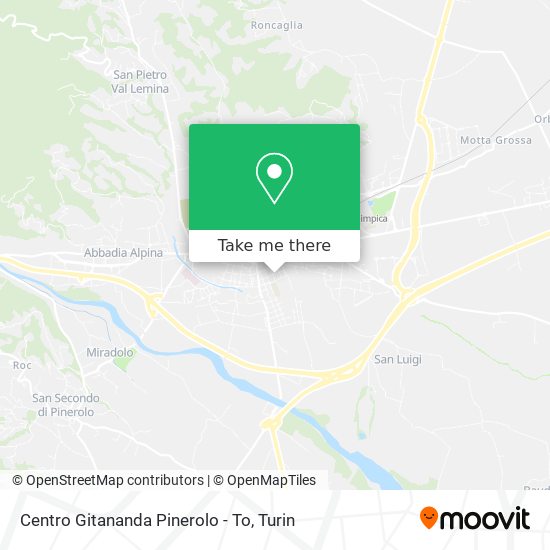 Centro Gitananda Pinerolo - To map