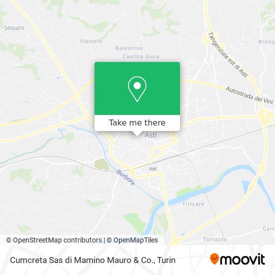 Cumcreta Sas di Mamino Mauro & Co. map