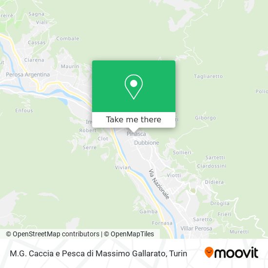 M.G. Caccia e Pesca di Massimo Gallarato map