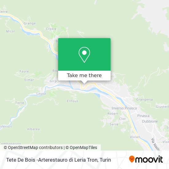 Tete De Bois -Arterestauro di Leria Tron map
