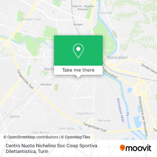 Centro Nuoto Nichelino Soc Coop Sportiva Dilettantistica map