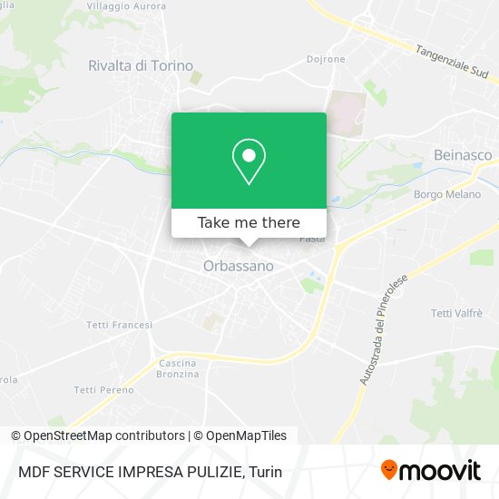 MDF SERVICE IMPRESA PULIZIE map