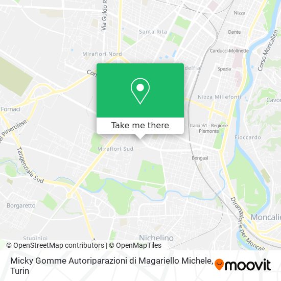 Micky Gomme Autoriparazioni di Magariello Michele map