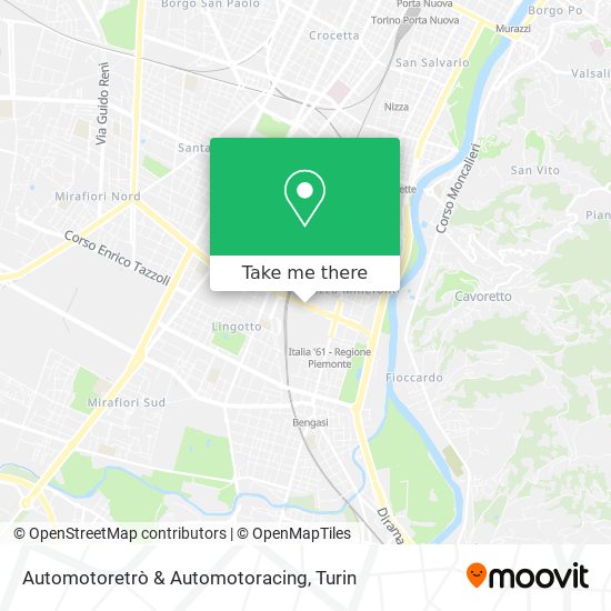 Automotoretrò & Automotoracing map