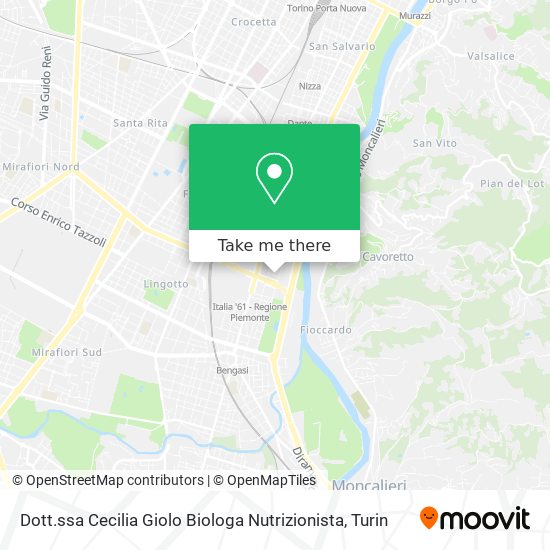 Dott.ssa Cecilia Giolo Biologa Nutrizionista map