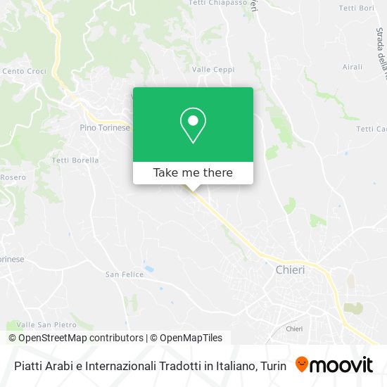 Piatti Arabi e Internazionali Tradotti in Italiano map