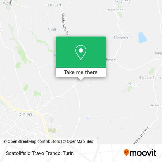 Scatolificio Travo Franco map