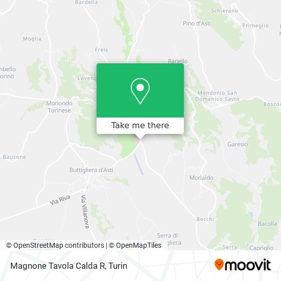 Magnone Tavola Calda R map