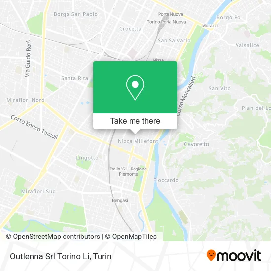 Outlenna Srl Torino Li map
