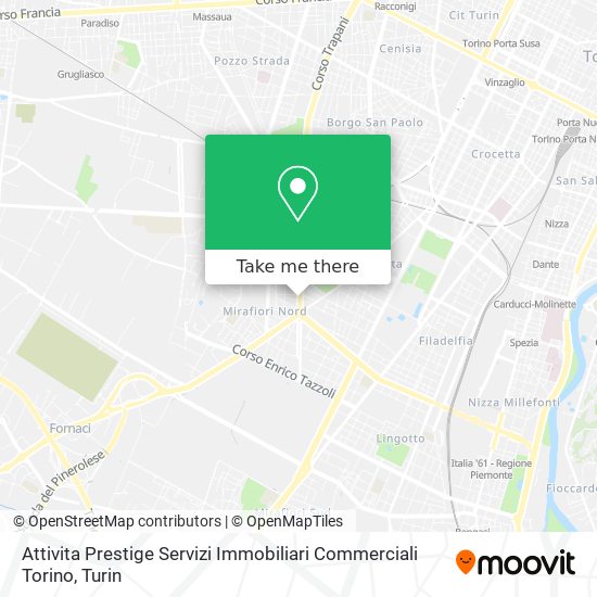 Attivita Prestige Servizi Immobiliari Commerciali Torino map