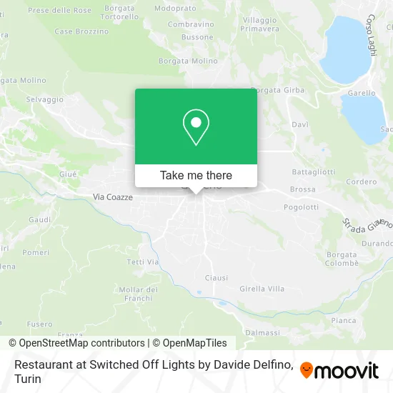 Restaurant at Switched Off Lights by Davide Delfino map