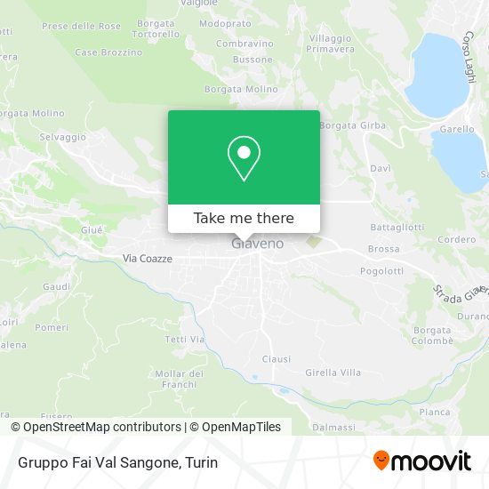 Gruppo Fai Val Sangone map