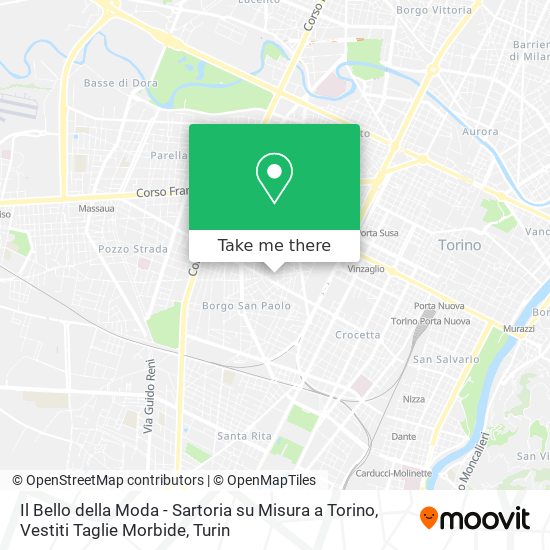 Il Bello della Moda - Sartoria su Misura a Torino, Vestiti Taglie Morbide map