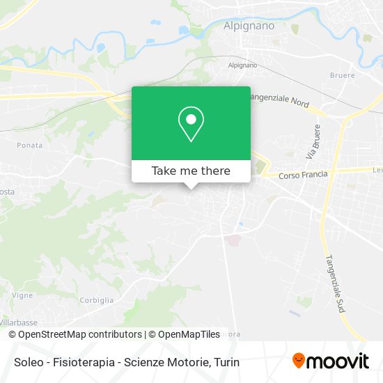 Soleo - Fisioterapia - Scienze Motorie map