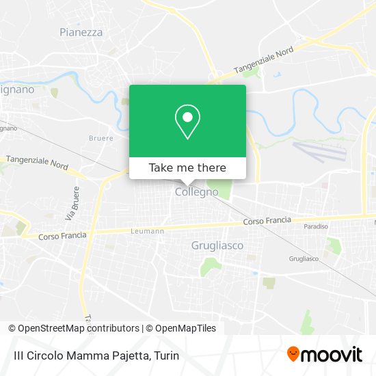 III Circolo Mamma Pajetta map