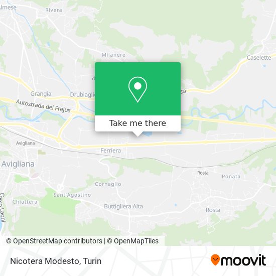 Nicotera Modesto map