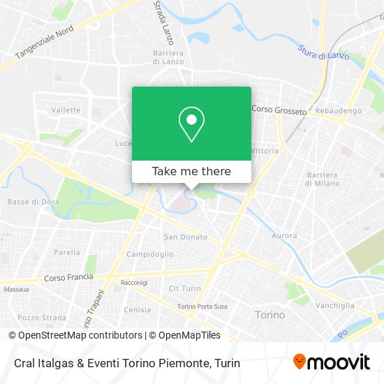Cral Italgas & Eventi Torino Piemonte map