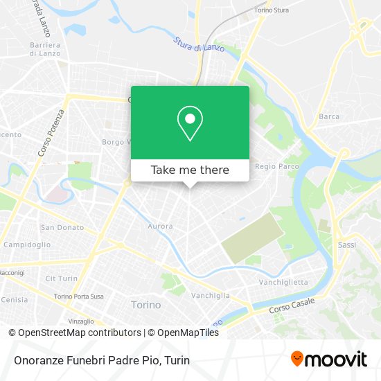 Onoranze Funebri Padre Pio map