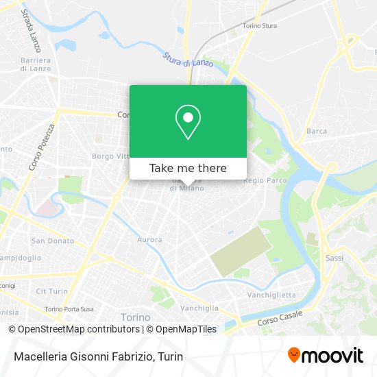 Macelleria Gisonni Fabrizio map