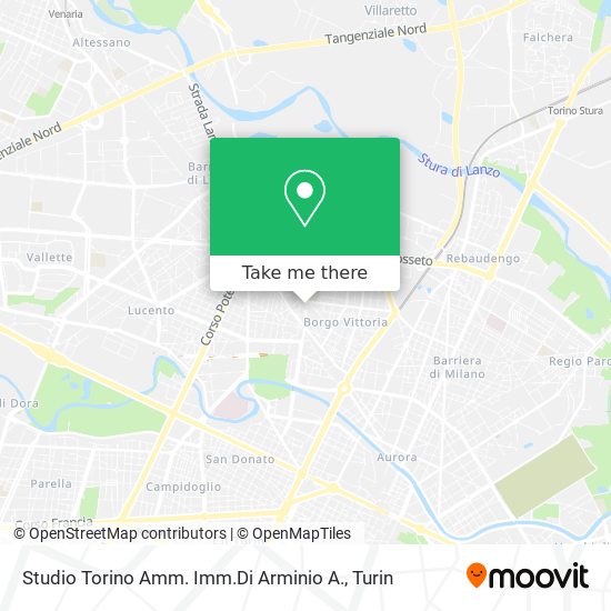 Studio Torino Amm. Imm.Di Arminio A. map