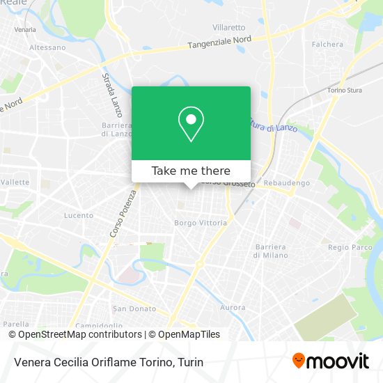 Venera Cecilia Oriflame Torino map