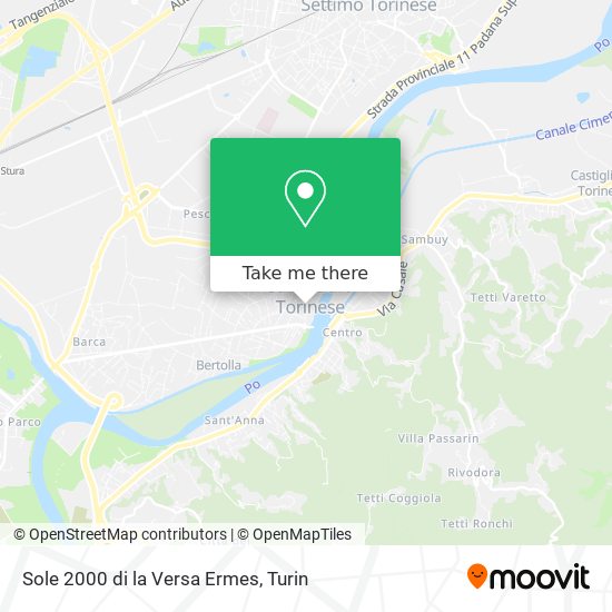 Sole 2000 di la Versa Ermes map