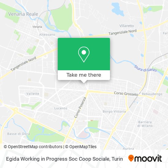 Egida Working in Progress Soc Coop Sociale map