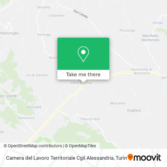 Camera del Lavoro Territoriale Cgil Alessandria map