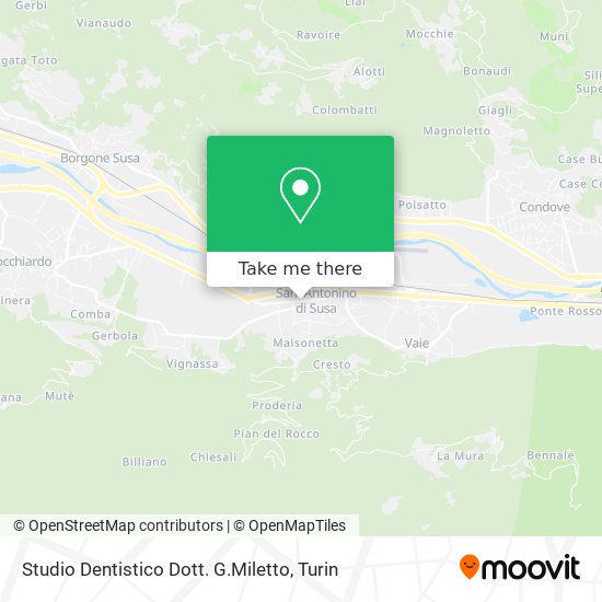 Studio Dentistico Dott. G.Miletto map