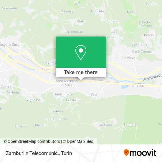 Zamburlin Telecommunications map