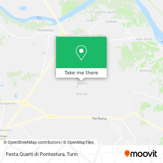Festa Quarti di Pontestura map