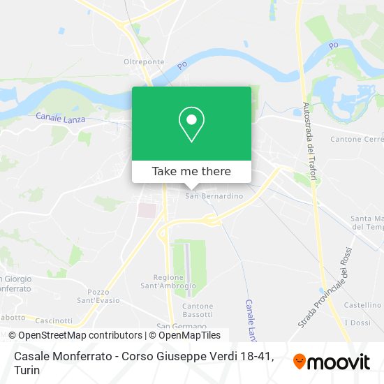 Casale Monferrato - Corso Giuseppe Verdi 18-41 map